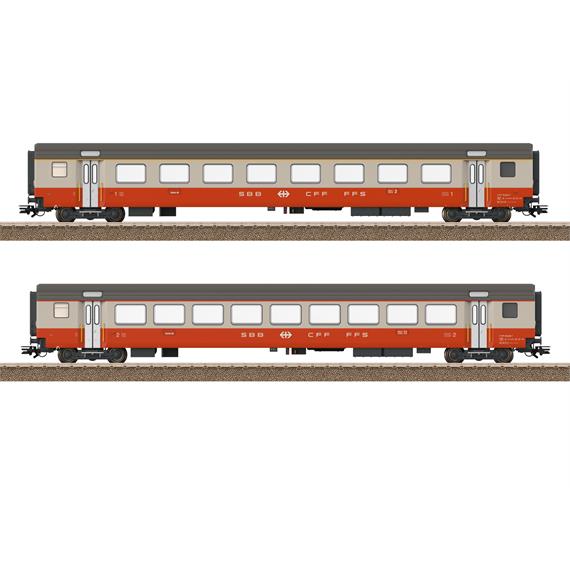 TRIX 23691 SBB 2er Personenwagen-Set Swiss Express, DC 2L - H0 (1:87)