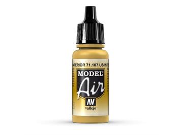 Vallejo 71.107 Model Air 17ml, US INTERIOR YELLOW