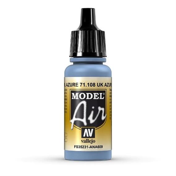 Vallejo 71.108 Model Air 17ml, UK AZURE BLUE, FS35231 - ANA609