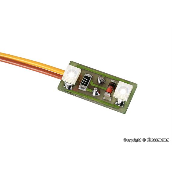 Viessmann 6018 Hausbeleuchtung, 2 LEDs weiss, 3 Stück