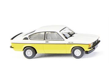 Wiking 022902 Opel Kadett C Coupé GT/E - weiss/gelb - H0 (1:87)