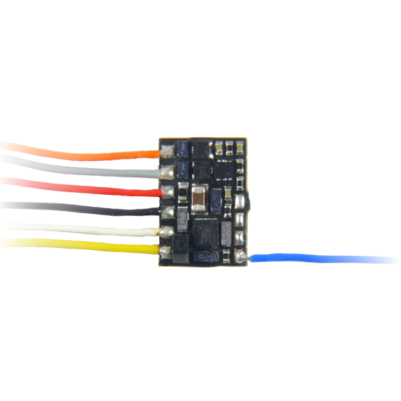 ZIMO MX615 Spur-Z Subminiatur-Decoder, 8,2 x 5,7 x 2mm, 0,5A Motor, an Litzen