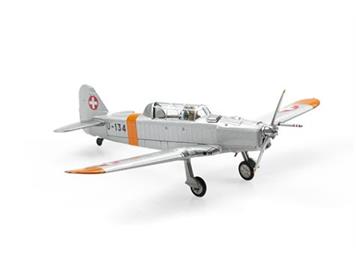 ACE 001552 Pilatus P-2-06 U-134 Orange/Alu Dübendorf (1970), 1:72