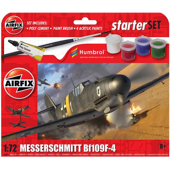 Airfix A55014 Starter Set - Messerschmitt Bf109F-4 - Massstab 1:72