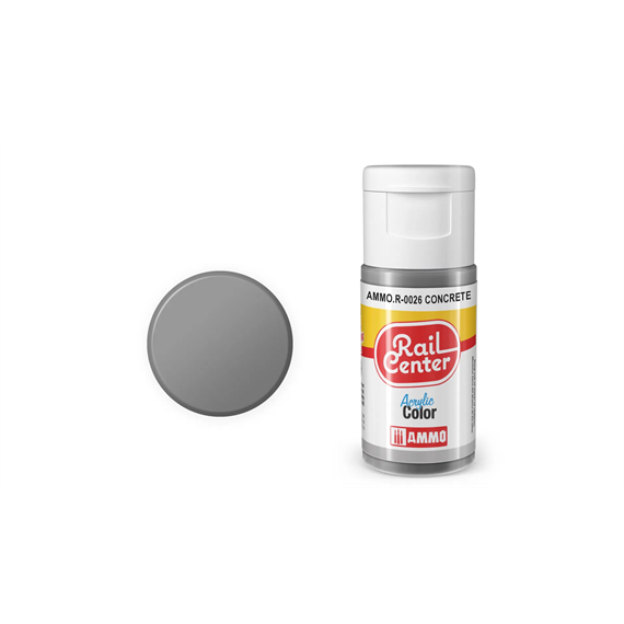AMMO R-0026 Rail Center Beton, matt, Acrylfarbe, 20 ml