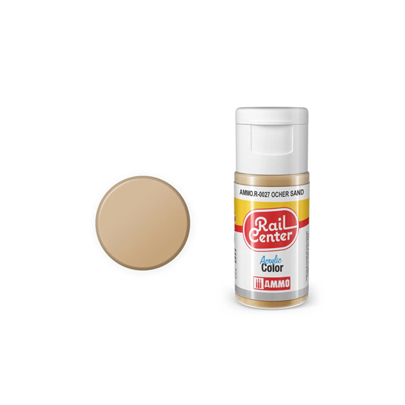 AMMO R-0027 Rail Center Sandocker, matt, Acrylfarbe, 20 ml