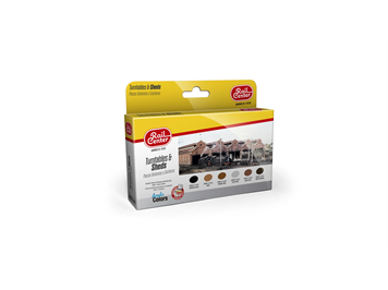 AMMO R-1032 Rail Center Drehscheiben & Schuppen, Farb-Set