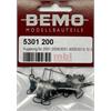 Bemo 5301 200 Kupplung für 2201-2008/3001-3005/3013, 10 Stk. - H0m (1:87)