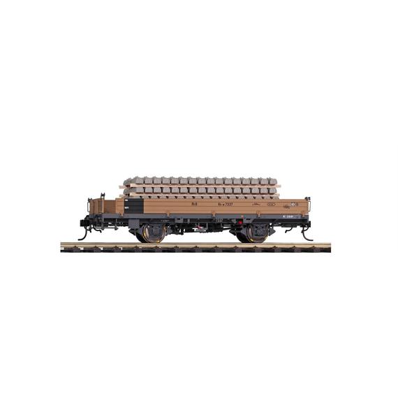 Bemo 9463 101 RhB Kk-w 7371 Niederbordwagen mit Betonschwellen - 0m (1:45)