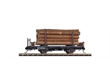 Bemo 9464 101 RhB Kk-w 7301 Rungenwagen mit Holzladung - 0m (1:45)