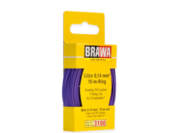 Brawa 3100 Litze 0,14 mm², lila, 10 m