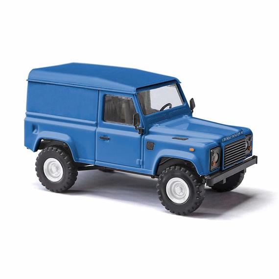 Busch 54350 Land Rover Defender 90 Kasten, blau "Formneuheit" - H0 (1:87)