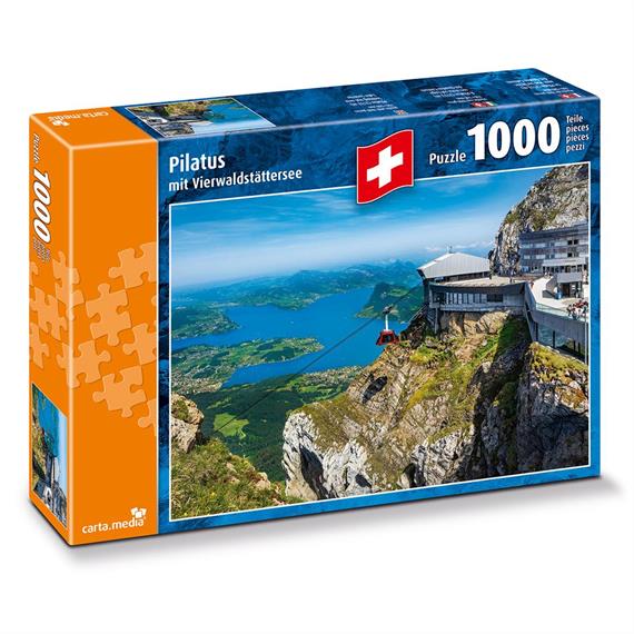 Carta.Media 7266 Puzzle Pilatus mit Vierwaldstättersee (1000 tlg.)