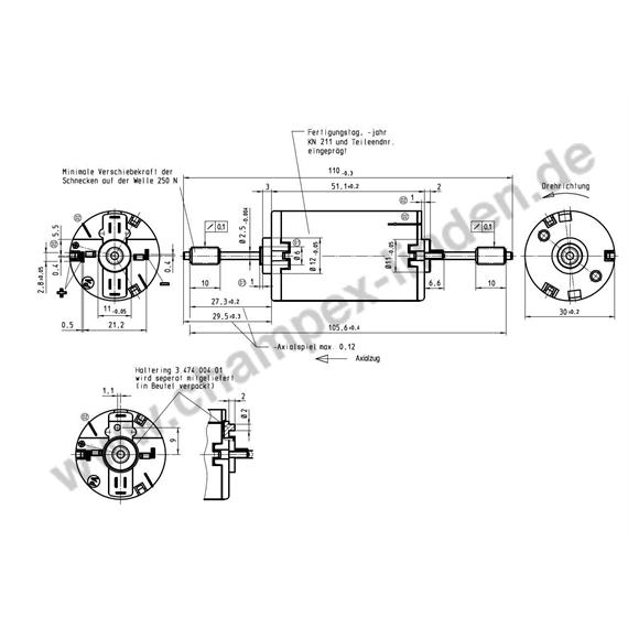 CL22204 LGB-Motor Typ 62204 mit langer Welle