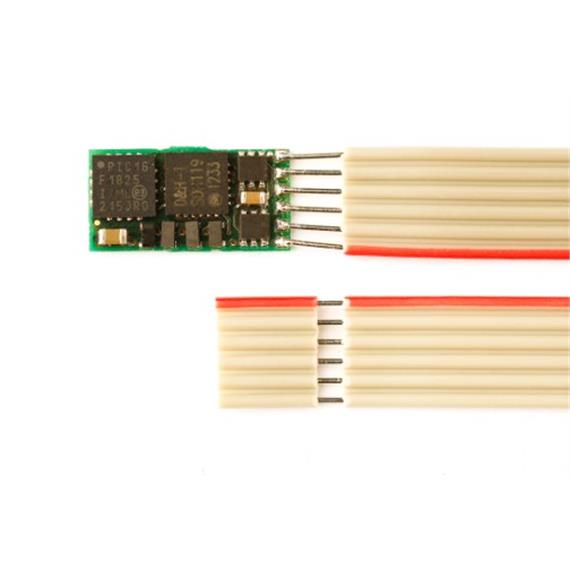 Doehler + Haass (102) DH05C-1 Fahrzeugdecoder mit 6pol. Flachbandkabel NEM651