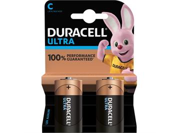 Duracell Ultra Alkaline Batterie LR14 (Baby/C), 2er Pack