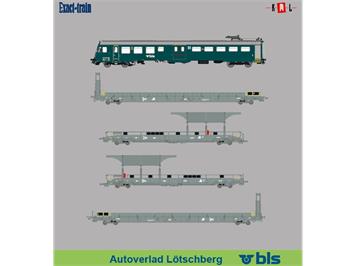 Exact-Train 25000 5-teiliges Set BLS Autozug mit Steuerwagen - H0 (1:87)