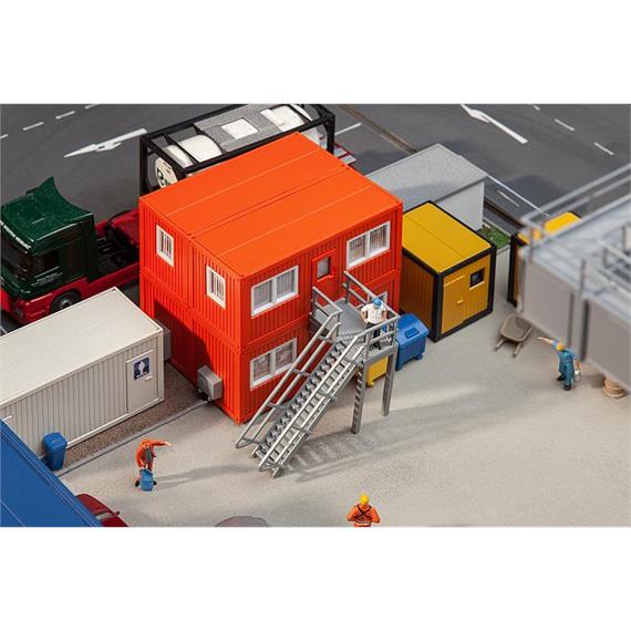 Faller 130135 Baucontainer orange (4) HO