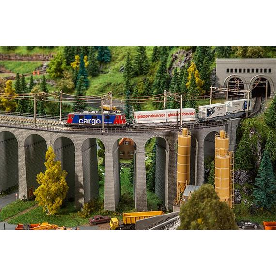 Faller 222598 Viadukt-Set, 2-gleisig, gebogen, N