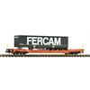 Fleischmann 6660040 Taschenwagen T5, Wascosa, mit LKW-Auflieger "Fercam" - N