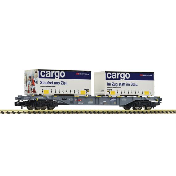 Fleischmann 865244 Containertragwagen, Gattung Sgnss "CARGO" der SBB, N (1:160)