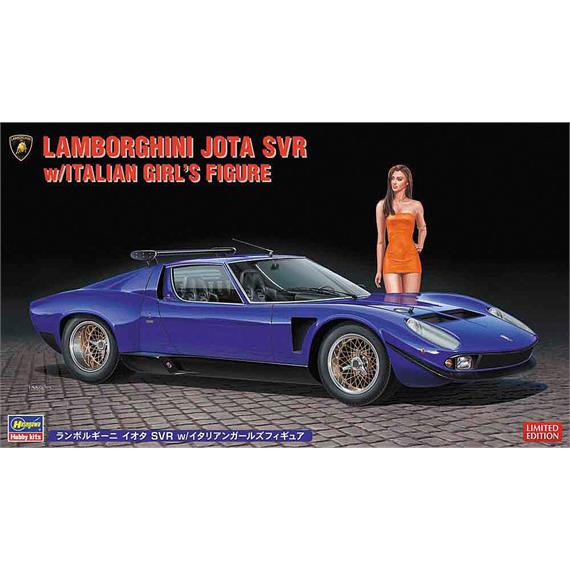 Hasegawa 620472 Lamborghini Jota SVR mit Frau - Massstab 1:24