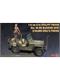 Hasegawa 652283 4x4 Truck mit M2 Maschinengewehr und blonder Frau - Massstab 1:24