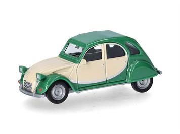 Herpa 020817-007 Citroën 2CV Charleston, grün/beige - H0 (1:87)