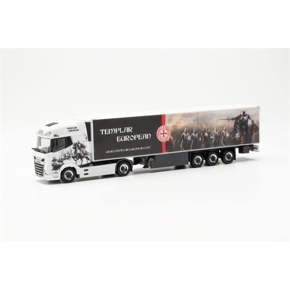 Herpa 316873 DAF XG+ Kühlkoffer-Sattelzug "Templar European" - H0 (1:87)