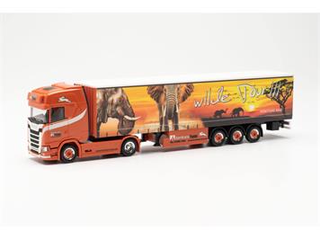 Herpa 316903 Scania CS 20 HD Gardinenplanen-Sattelzug "Ferntrans Haas" - H0 (1:87)