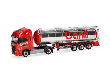 Herpa 319041 Iveco S-Way Chemietank-Sattelzug "Canil" - H0 (1:87)