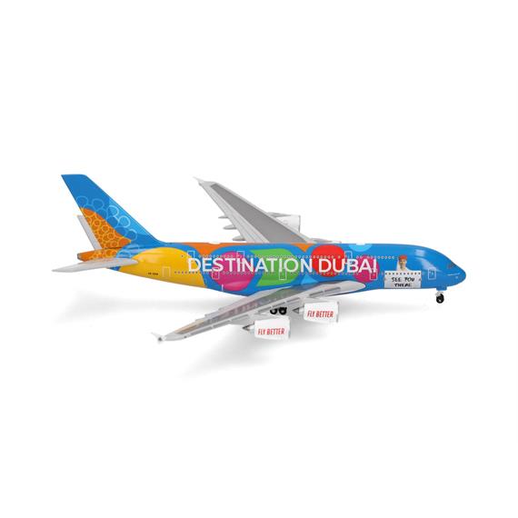 Herpa 536905-001 Emirates Airbus A380 "Destination Dubai" - A6-EEW - Massstab 1:500