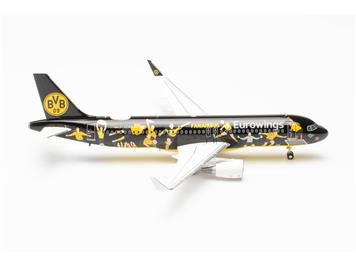 Herpa 572750 Eurowings Airbus A320 "BVB Fanairbus" - D-AEWM - Massstab 1:200