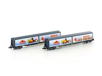 Hobbytrain 23456 SBB Schiebewandwagen "Migros" Habils 2teilig N