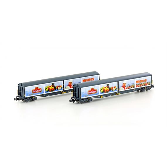 Hobbytrain 23456 SBB Schiebewandwagen "Migros" Habils 2teilig N