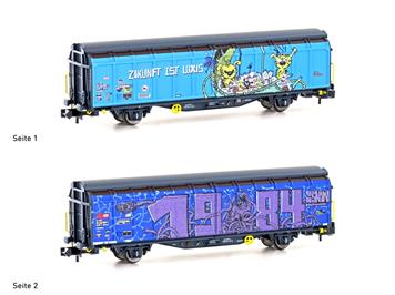 Hobbytrain H24666 SBB Schiebewandwagen Hbbillns Graffiti Zukunft ist Luxus, Ep. V - N