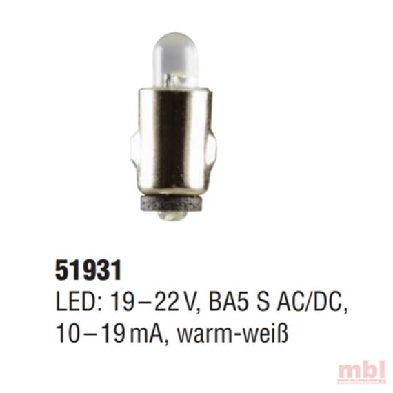 Kahlert 51931 19V LED-Birne mit Knagge, E5,5, 2 Stück