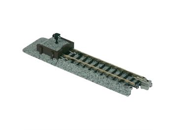 Kato 20-047 Prellbock Holz mit Gleis gerade 62 mm, 2 Stück - N (1:160)