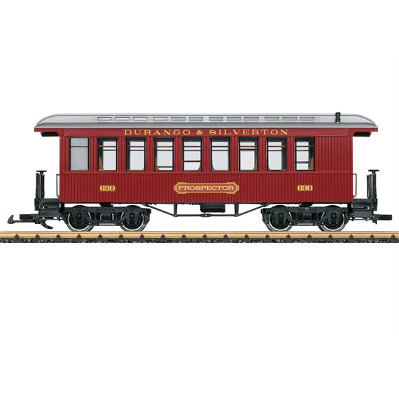 LGB 36820 D&S RR Personenwagen rot - Spur G IIm (1:22,5)