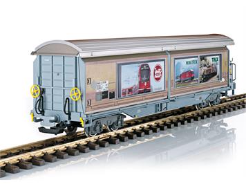 LGB 48576 RhB Schiebewandwagen Haik 5130 mit Werbung der Märklin Marken - Spur G IIm