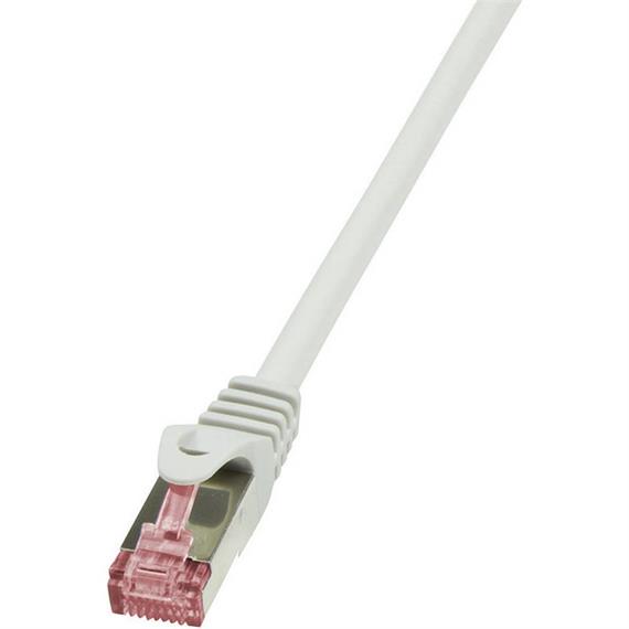 LogiLink CQ2072S RJ45 Netzwerkkabel, Patchkabel CAT 6 S/FTP, 5.00 m, grau, geschirmt