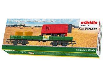 Märklin 00740-01 Start up - Niederbordwagen "Landwirtschaft" - H0 (1:87)