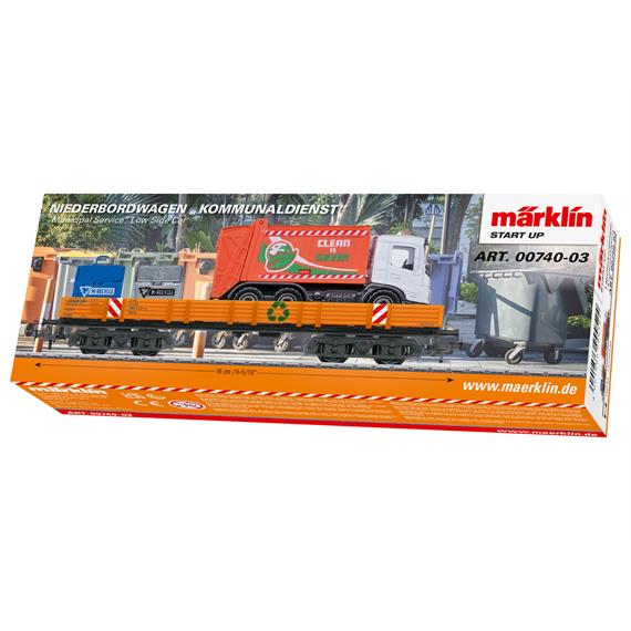 Märklin 00740-03 Start up - Niederbordwagen "Kommunaldienst" - H0 (1:87)