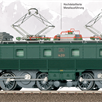 Märklin 39521 SBB Ellok Serie Ce 6/8 I "Köfferli", tannengrün, AC 3L, digital mfx+/Sound | Bild 3