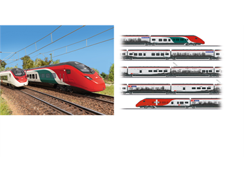 Märklin 39811 SBB Triebzug RABe 501 Giruno, 7-teilig , mfx+/MM/DCC mit Sound - H0 (1:87)