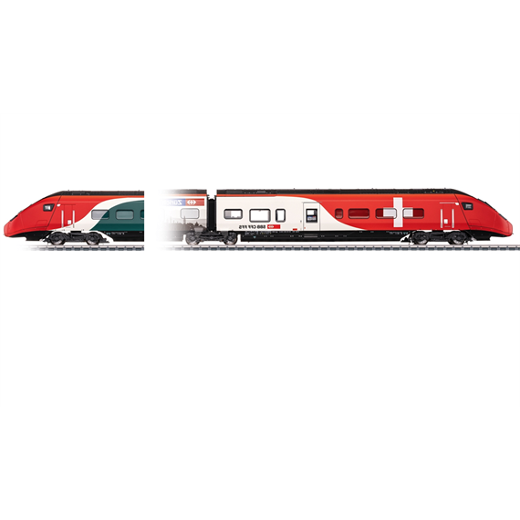 Märklin 39811 SBB Triebzug RABe 501 Giruno, 7-teilig , mfx+/MM/DCC mit Sound - H0 (1:87)