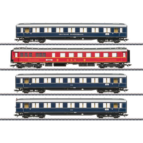 Märklin 43233 Wagen-Set F41 "Senator" 4-teilig der DB, mit LED-Innenbel. - H0 (1:87)