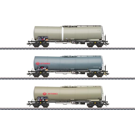 Märklin 46545 Drei vierachsige Kesselwagen der Bauart Zans der ermewa SAS - H0 (1:87)