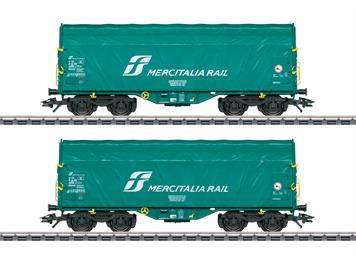 Märklin 47228 Schiebeplanenwagen Shimmns-Set der Mercitalia Rail S.r.l. (Rom) - H0 (1:87)