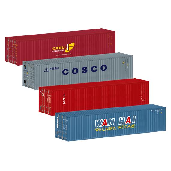 Märklin 76552 Container-Set 40ft.-Standard-Boxcontainer unterschiedlicher Firmen - H0